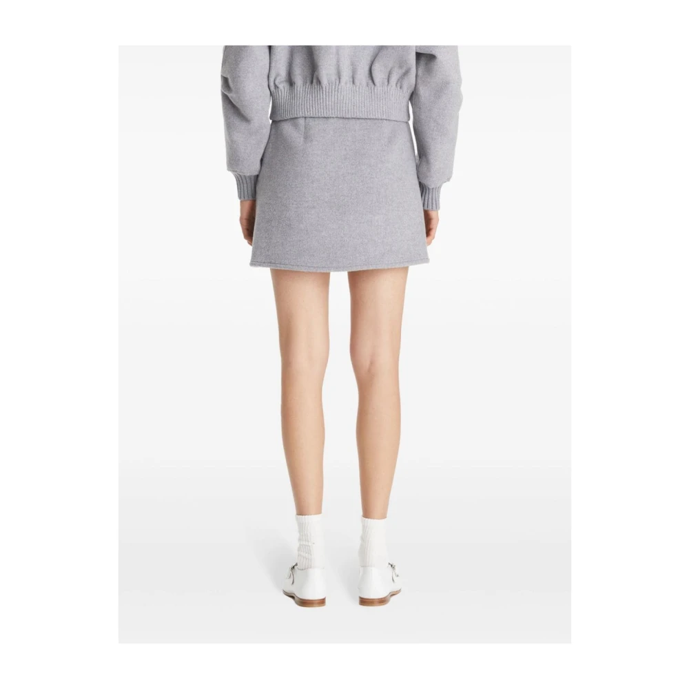 TORY BURCH Monogram Mini Rok in Grijs Gray Dames