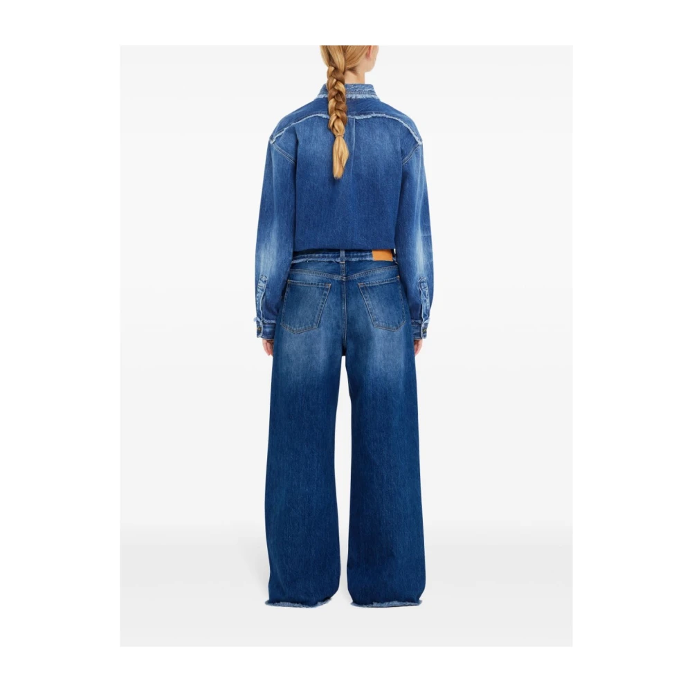 Alanui Donkerblauwe Klassieke Jeans Blue Dames