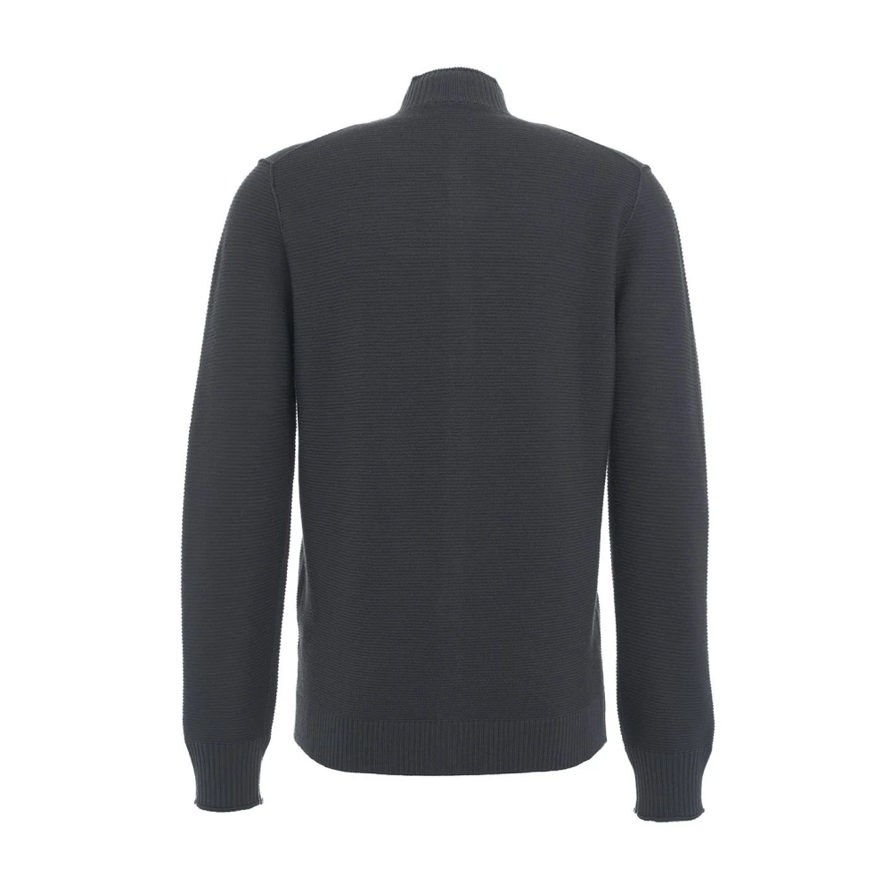Kangra Blauwe Gebreide Kleding Aw24 Model Mannen Blue Heren