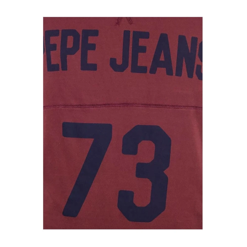 Pepe Jeans Lange Mouw Puppet T-shirt Red Heren