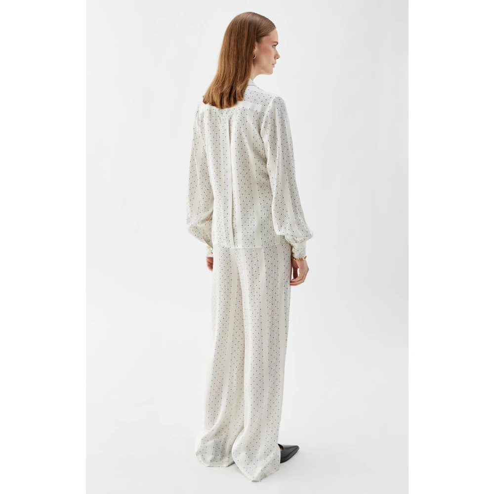 Busnel Anita Bedrukte Blouse Beige Dames