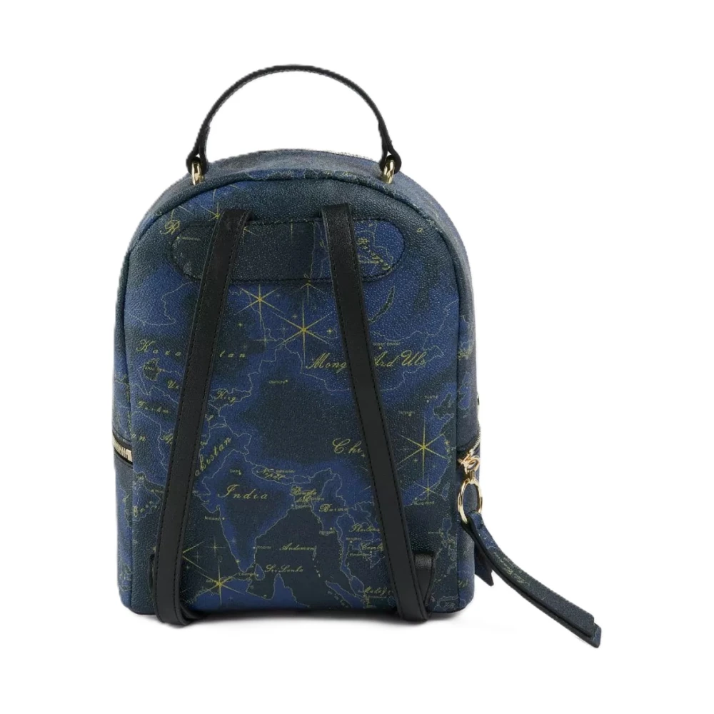 Alviero Martini 1a Classe Midnight Blue Geo Line Rugzak Blue Dames
