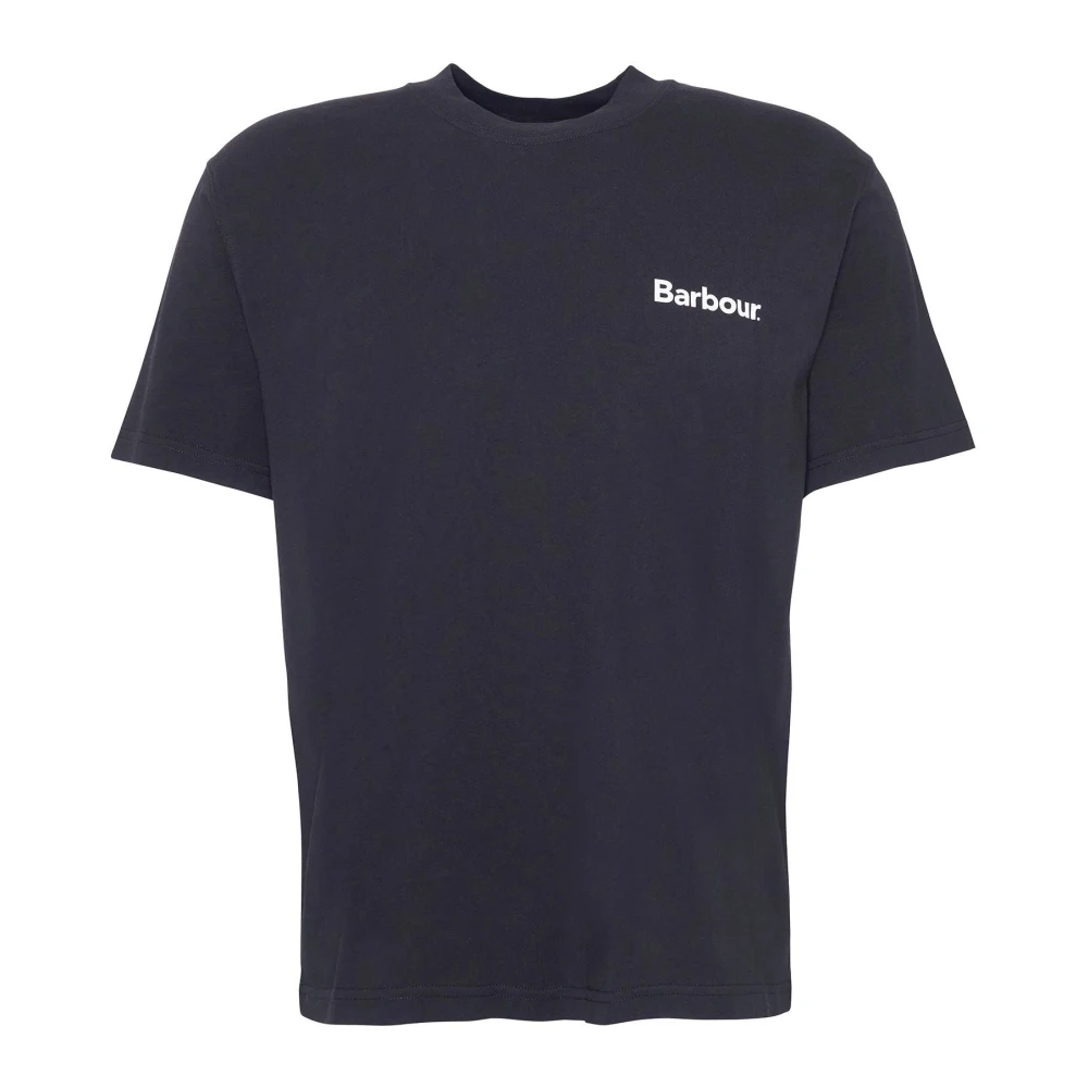 Barbour T-Shirts Black Heren