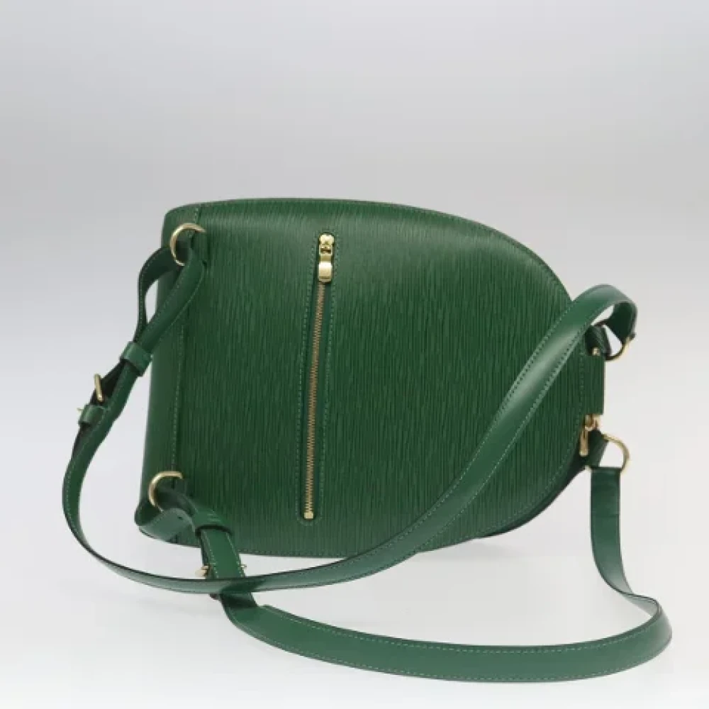 Louis Vuitton Vintage Pre-owned Leather backpacks Green Dames