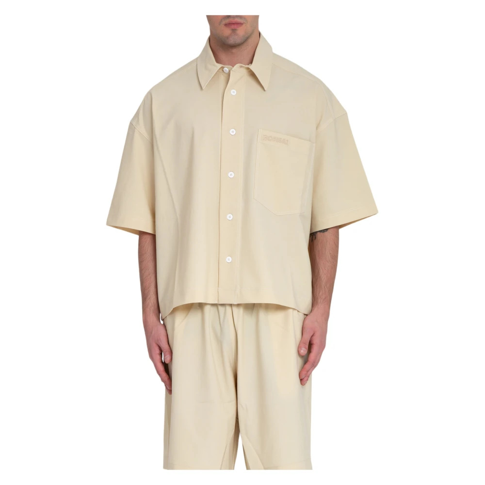 Bonsai Geknipte Uniform Shirt Beige Heren