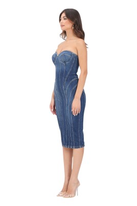 robe-midi-en-denim-avec-double-surpiqure