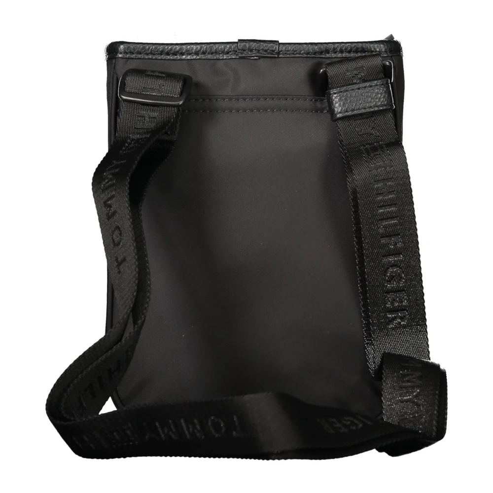 Tommy Hilfiger Zwarte Heren Schoudertas Contrast Details Black Heren