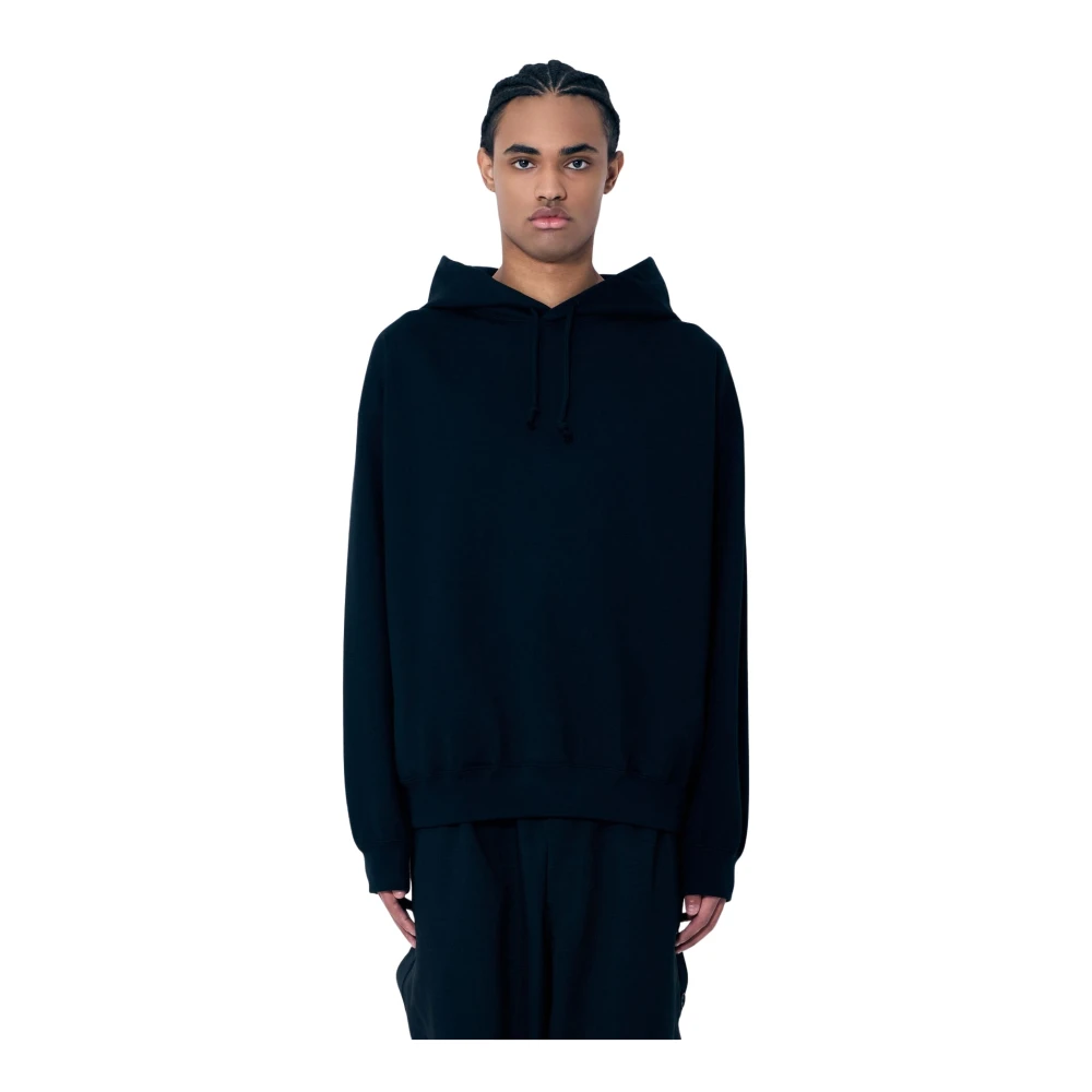Y-3 Hoodie met logo print Black Heren