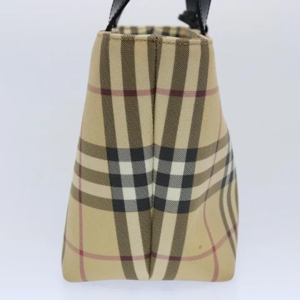 Burberry Vintage Pre-owned Coated canvas handbags Beige Dames