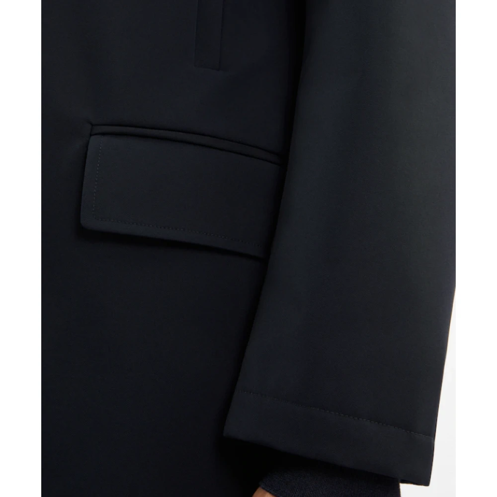 Fay Blauwe Dubbele Jas Stretch Blue Heren