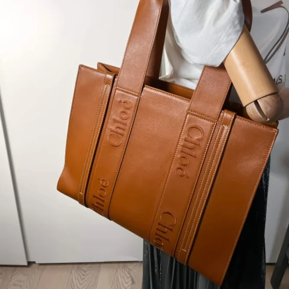 Chloé Pre-owned Leather handbags Brown Dames