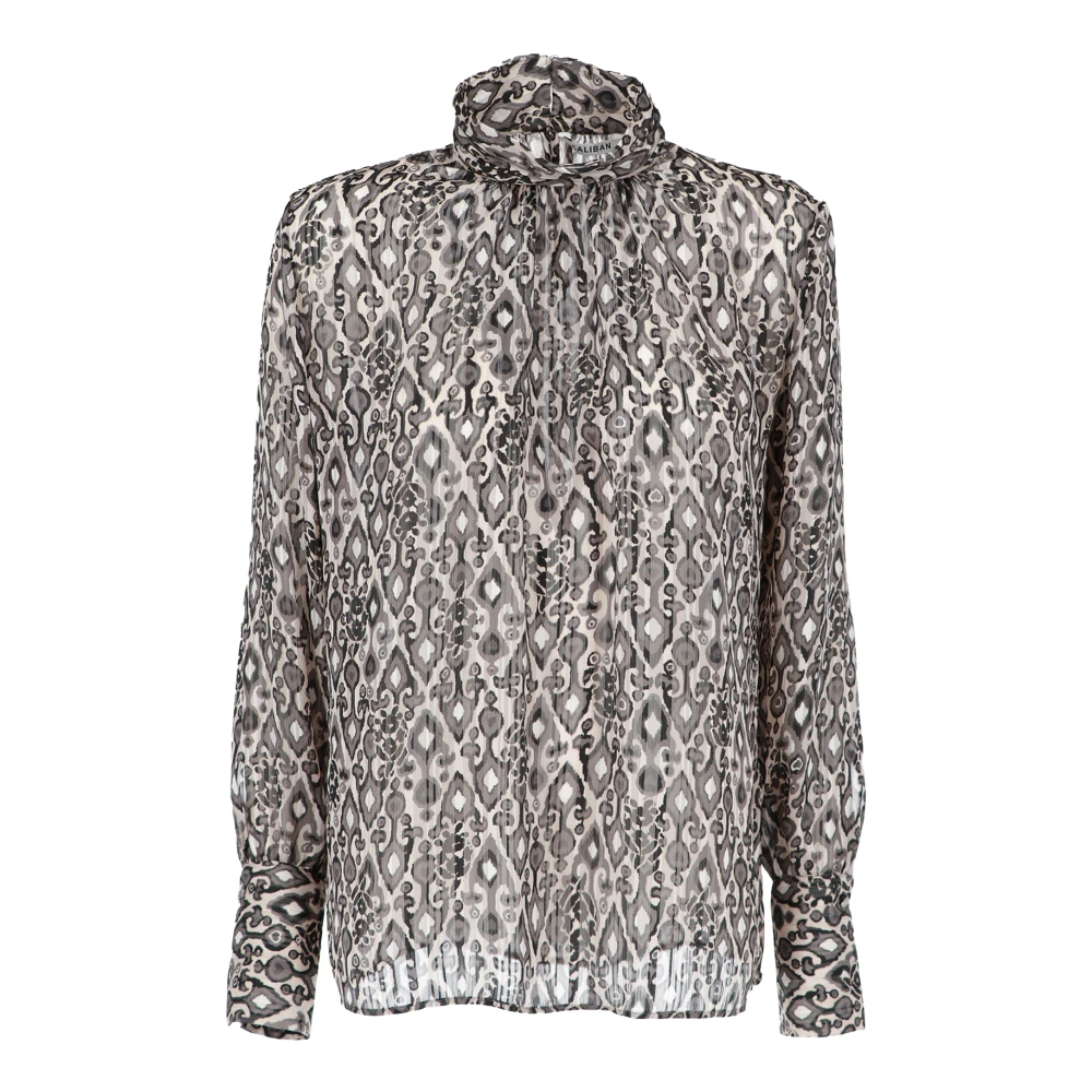 Caliban Casual Katoenen Overhemd voor Mannen Gray Dames