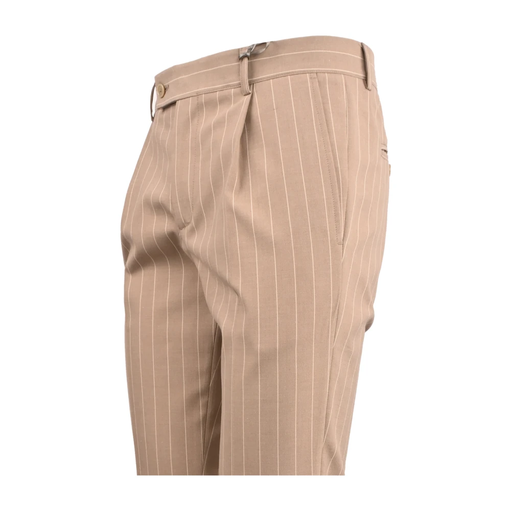 Daniele Alessandrini Polyester jumpsuit met krijtstreep Beige Heren