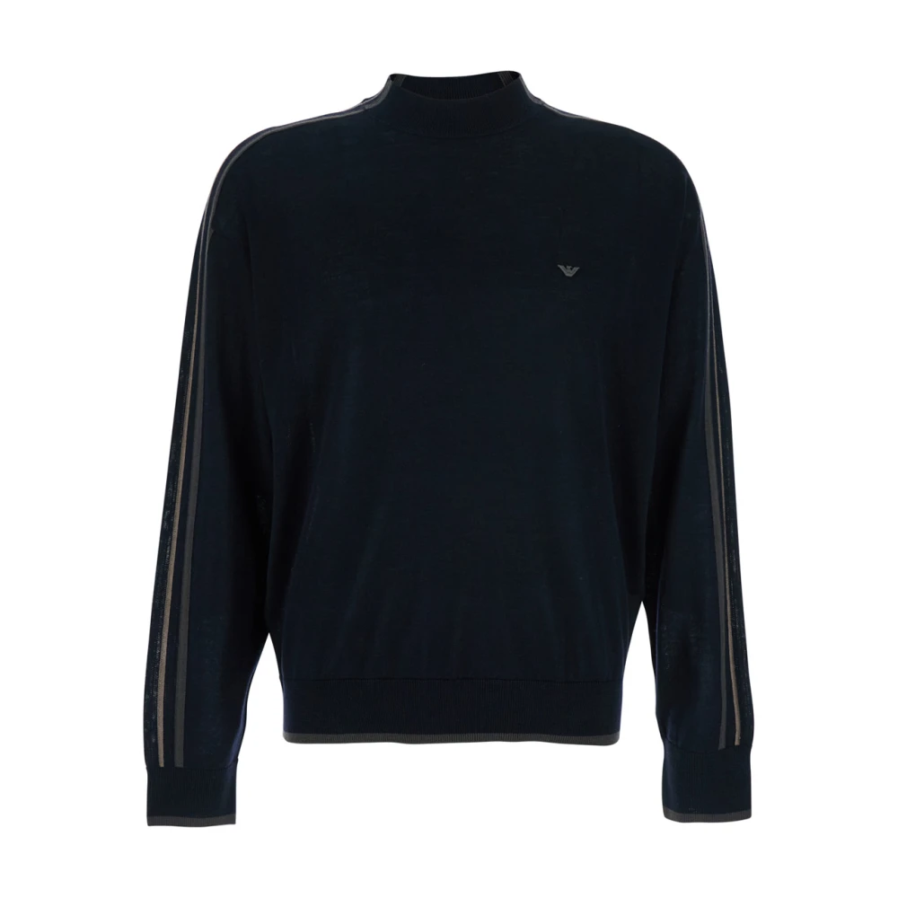 Emporio Armani Herren Blau Strickwaren, Xlgröße: