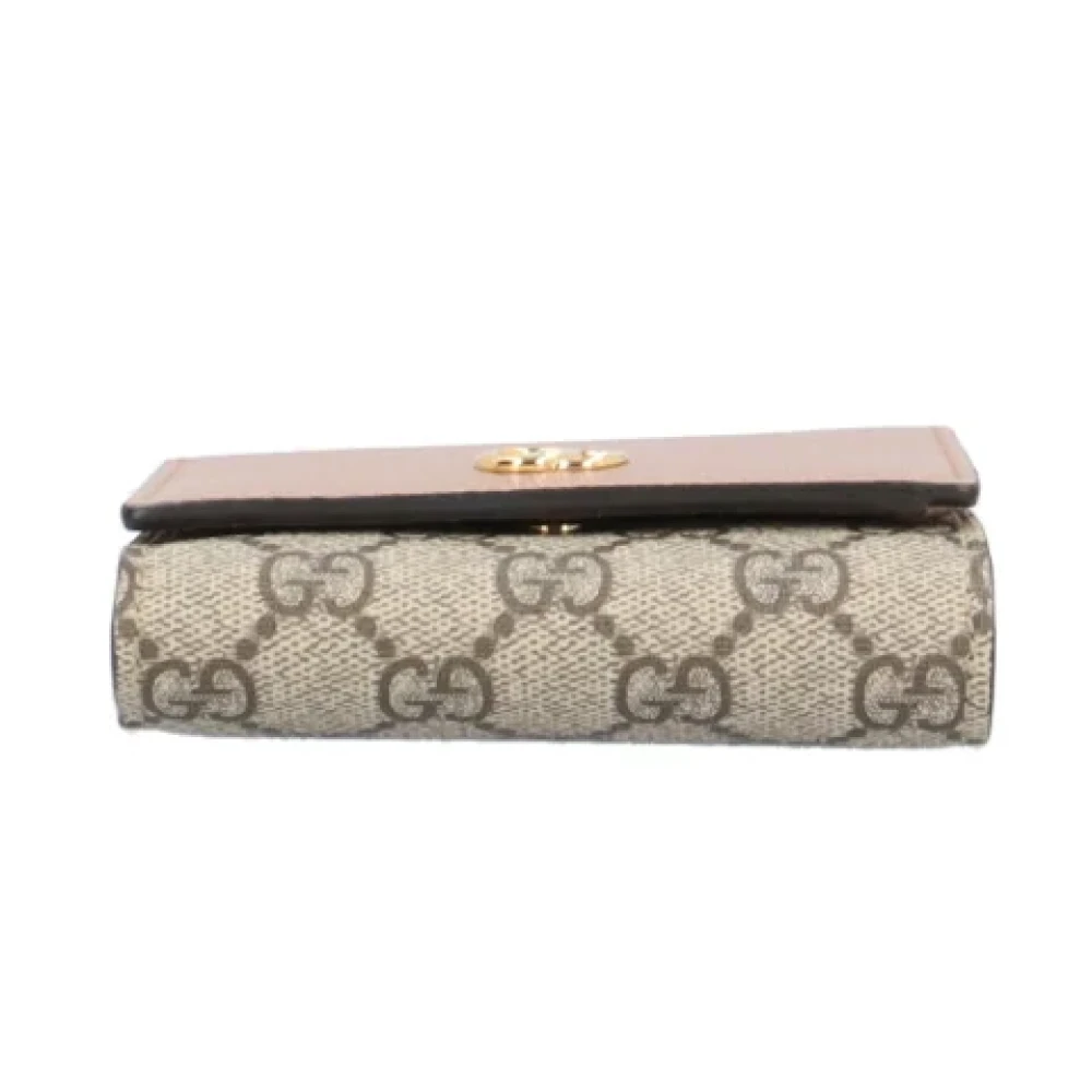 Gucci Vintage Pre-owned Canvas wallets Beige Dames