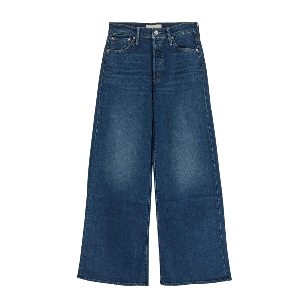 Mother Katoenen Dames Jeans Blue Dames