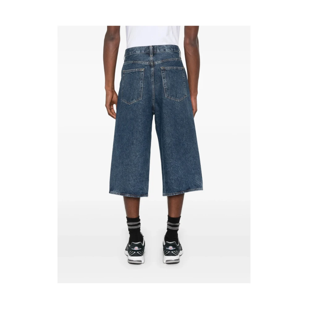 Agolde Donkerblauwe Jeans met knoopsluiting Blue Heren