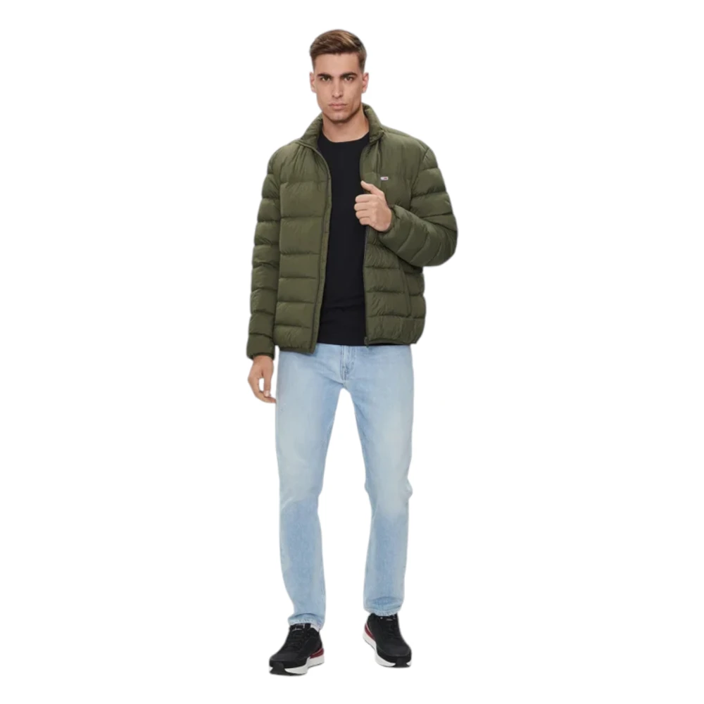 Tommy Jeans Korte Gewatteerde Jas Green Heren