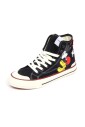 chaussure-noire-imprimee-mickey-mouse