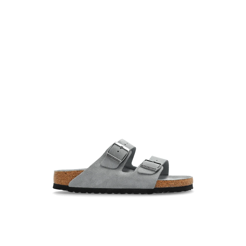 Birkenstock Women's Gray Slides Arizona Bs - Sliders - 9 Uk - Shoes