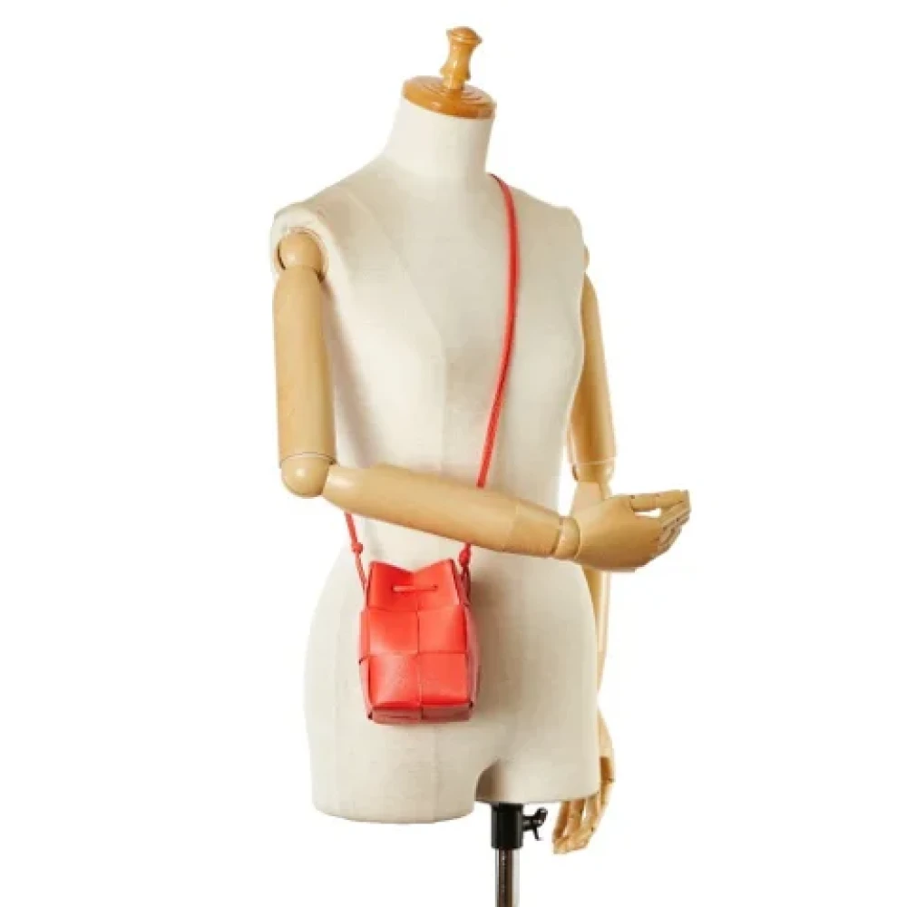 Bottega Veneta Vintage Pre-owned Leather handbags Red Dames