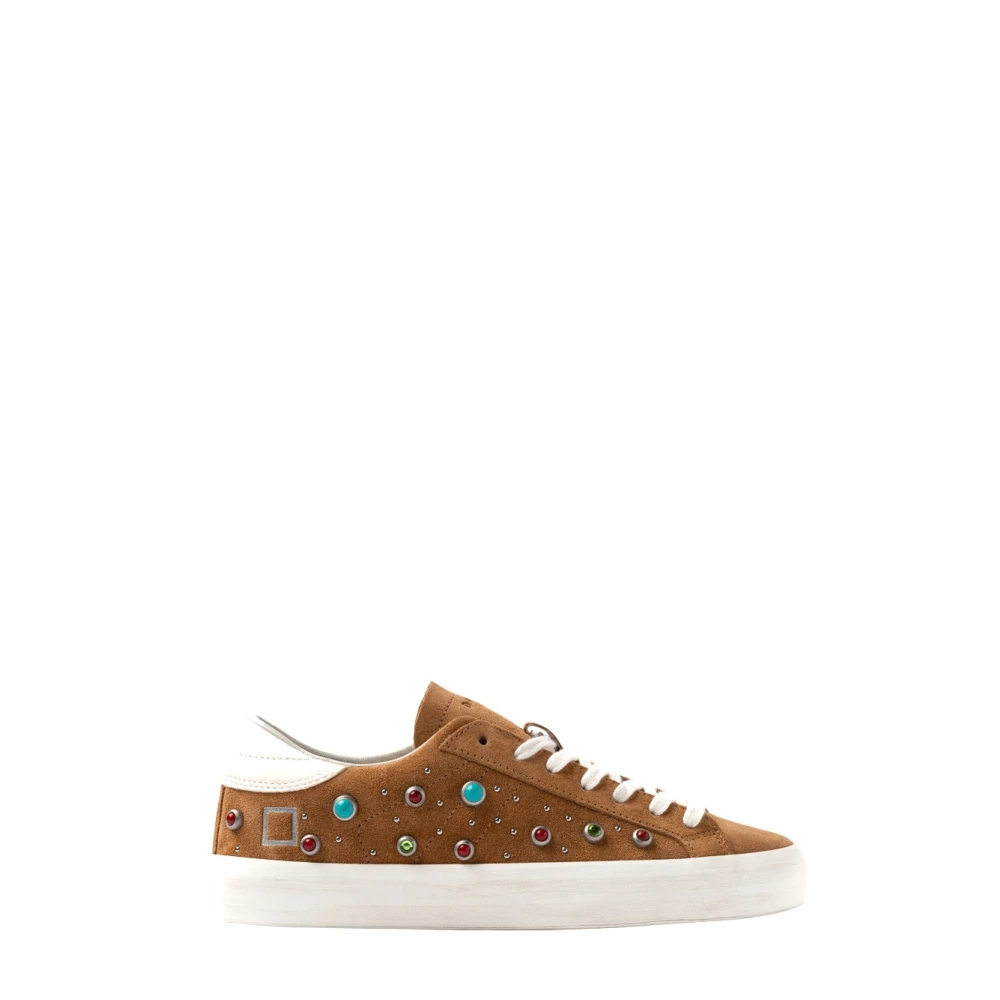 D.a.t.e. Hill Low Studs Dames Schoenen Bruin