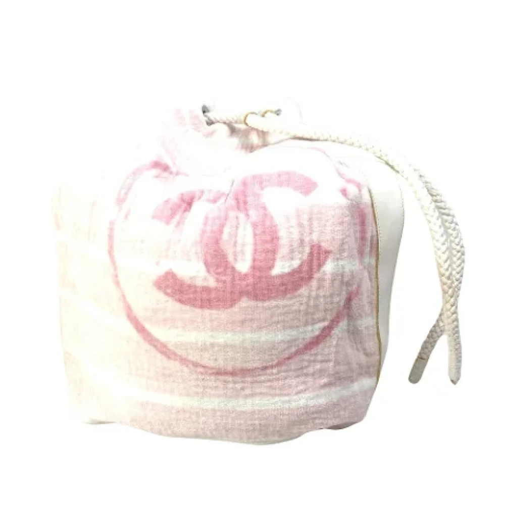 Chanel Vintage Pre-owned Cotton chanel-bags Pink Dames