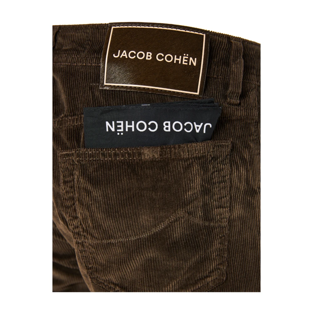 Jacob Cohën Ribfluwelen broek met speciale Japanse stoffen Brown Heren