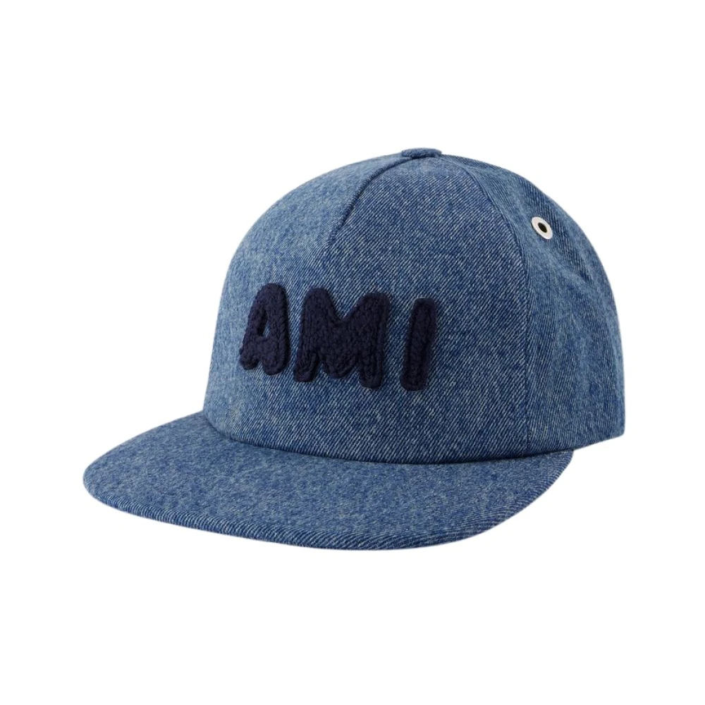 Ami Paris Cotton Trucker Cap Blue Unisex