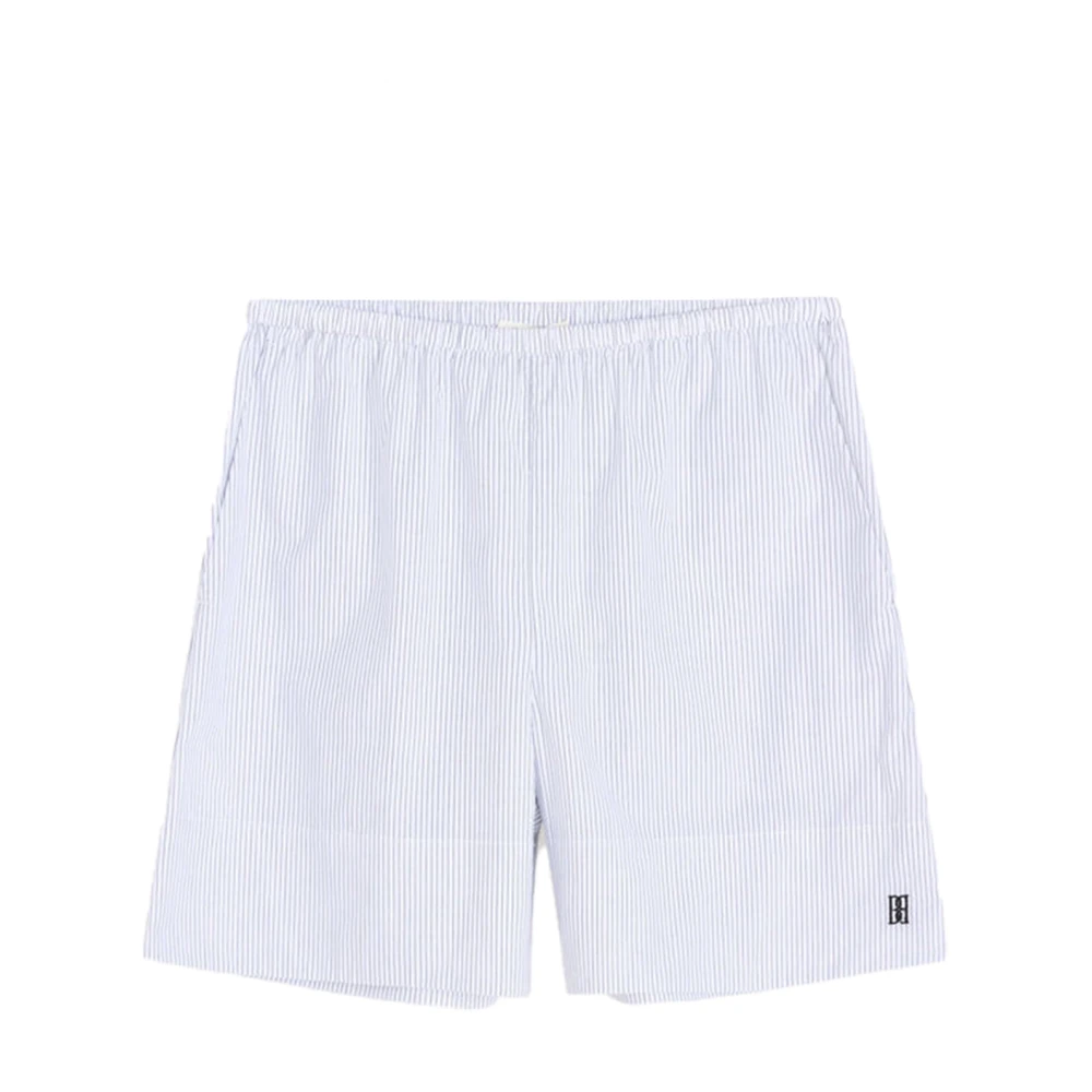 By Malene Birger Women's White Casual Shorts, S, Siona Small Stripe Shorts