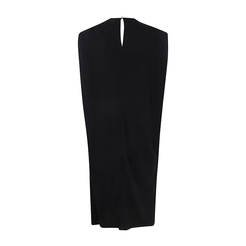 Lanvin Zwarte Eyelet Jurk Black Dames
