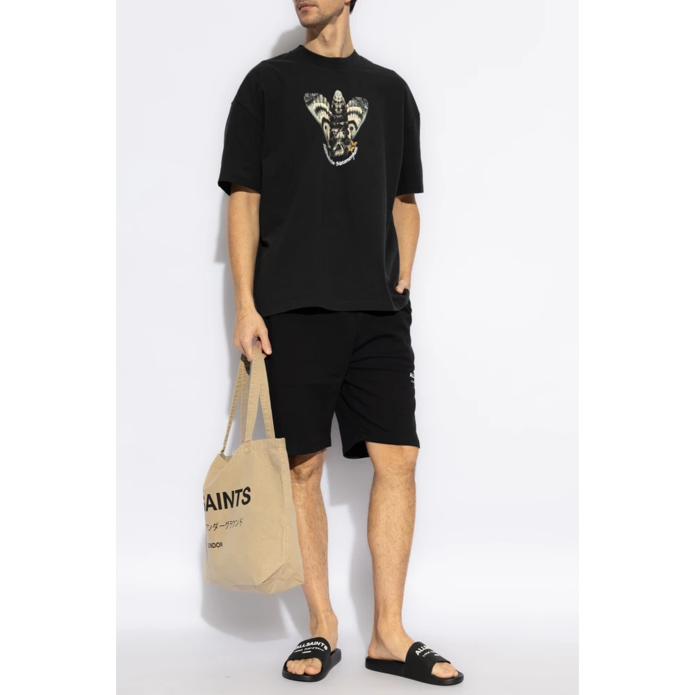 AllSaints Chrysalypse Oversize T-shirt Black Heren