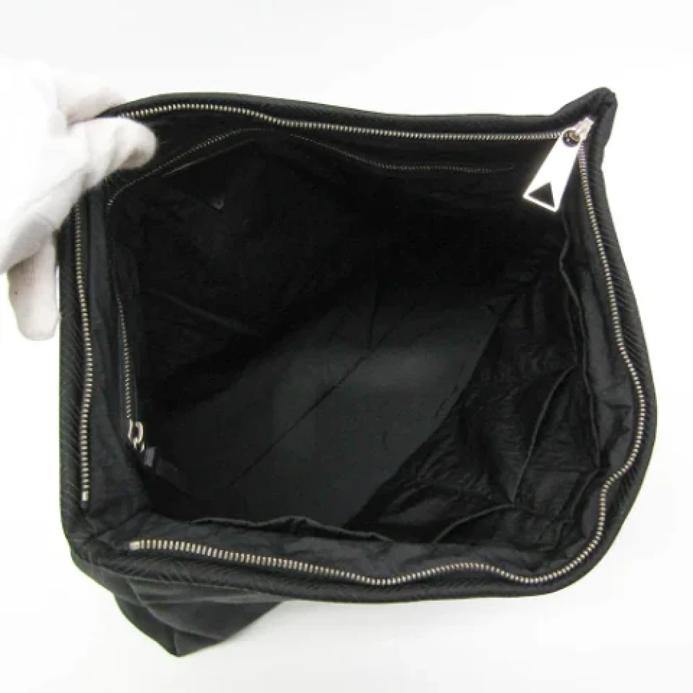 Bottega Veneta Vintage Pre-owned Nylon clutches Black Dames