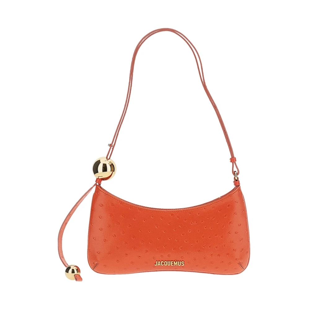 Jacquemus Women's Orange Shoulder Bags, One Size, Le Bisou Perle Shoulder Bag