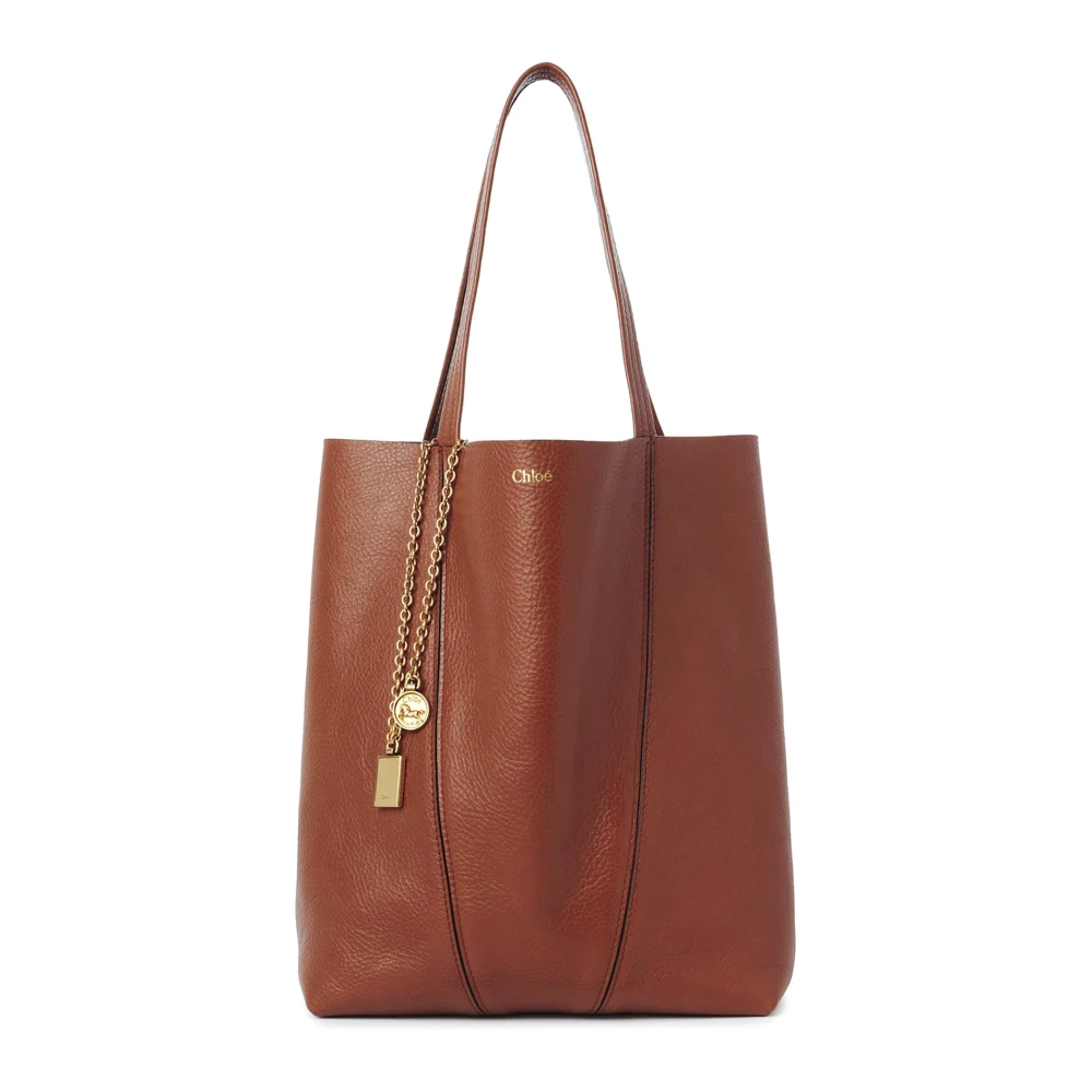 Chloé , Shopping Bags, Female, Brown, One Size, Spin Tote Bag