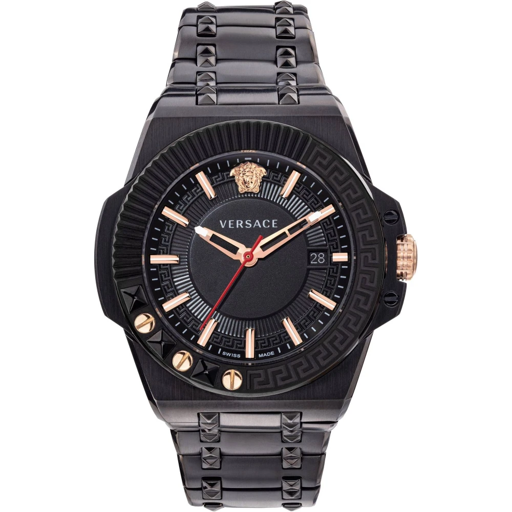 Versace Men's Black Chain Reaction Watch