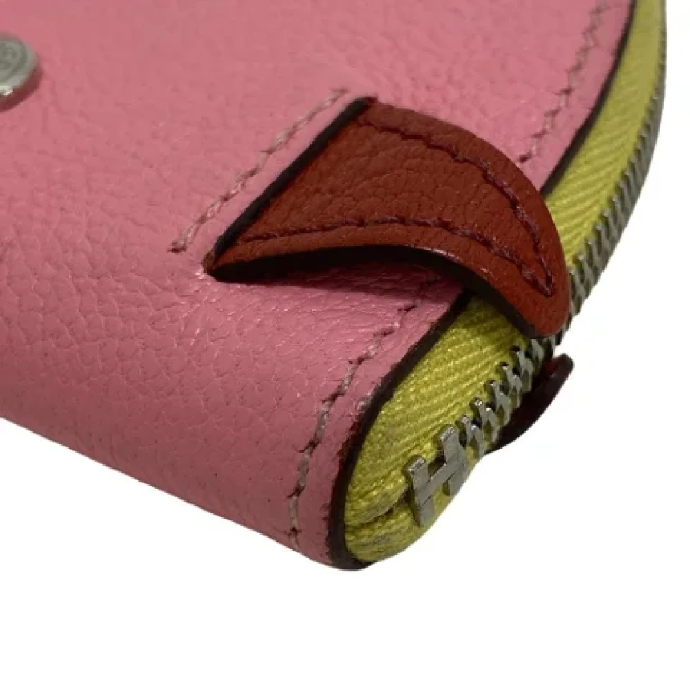 Hermès Vintage Pre-owned Leather wallets Pink Dames