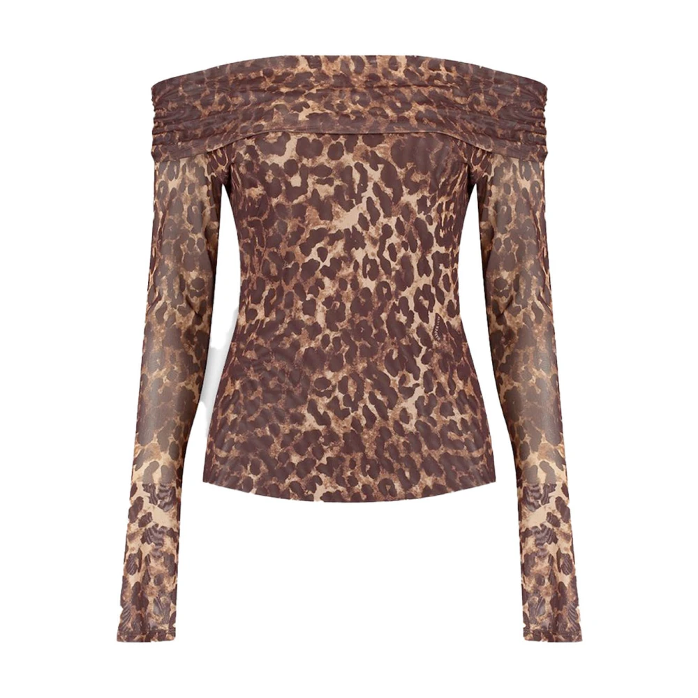 Harper & Yve Lange Mouw Top Jenny Brown Dames