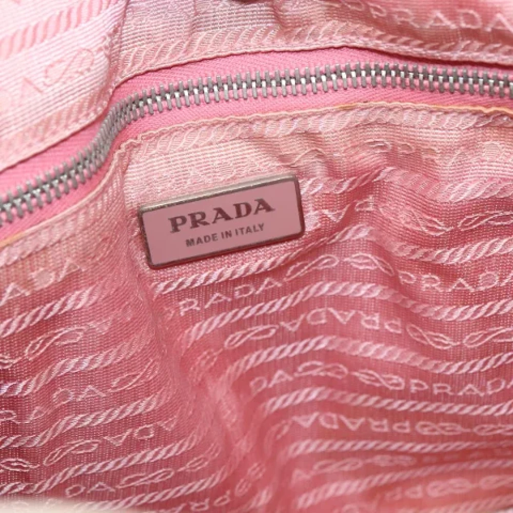 Prada Vintage Pre-owned Canvas prada-bags Pink Dames