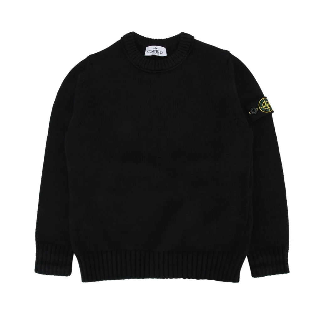 Stone Island Black Crew Neck - Unisex - Kids Knitwear - 8 Y - Kids