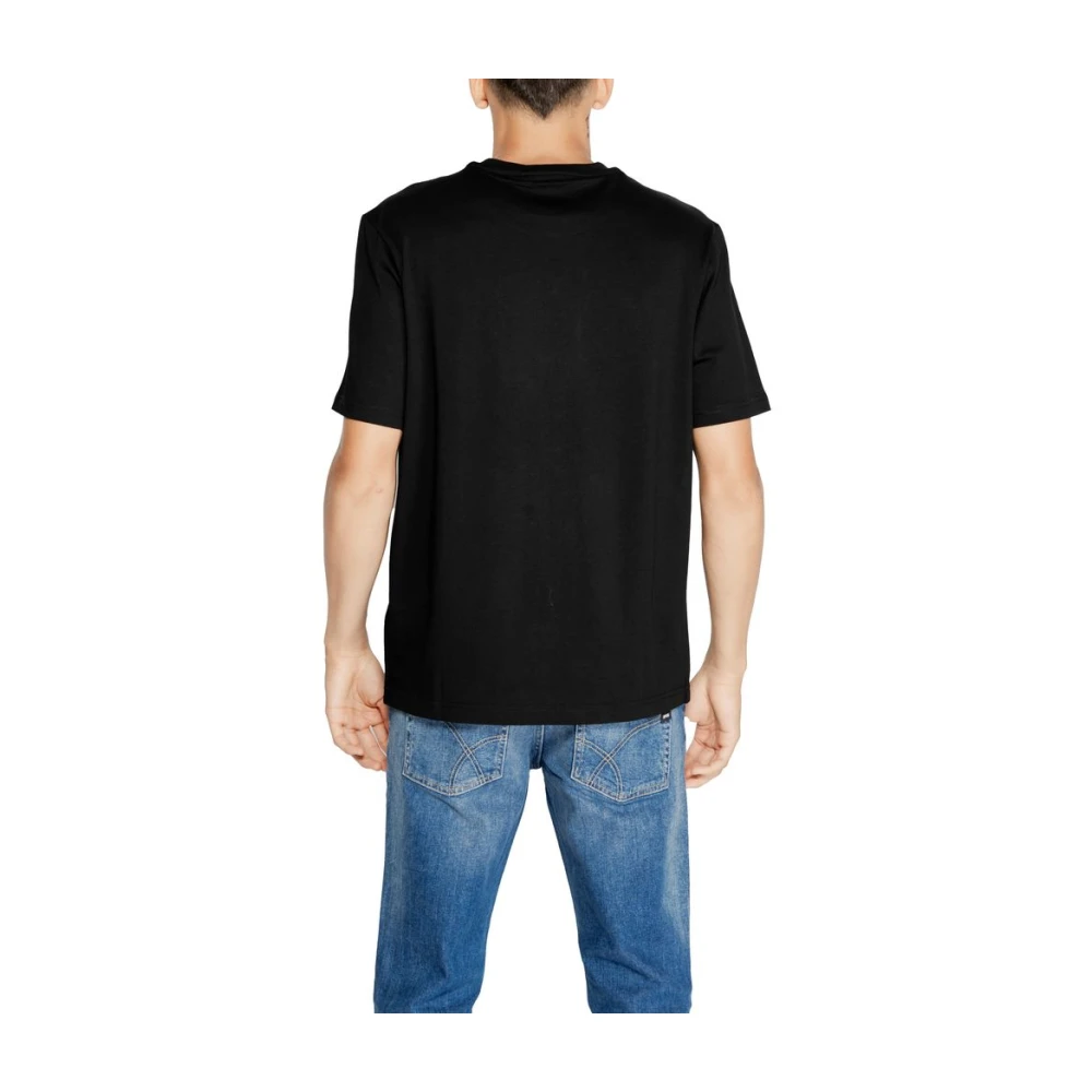 Antony Morato Zwarte Katoenen Heren Tee Herfst Winter Collectie Black Heren
