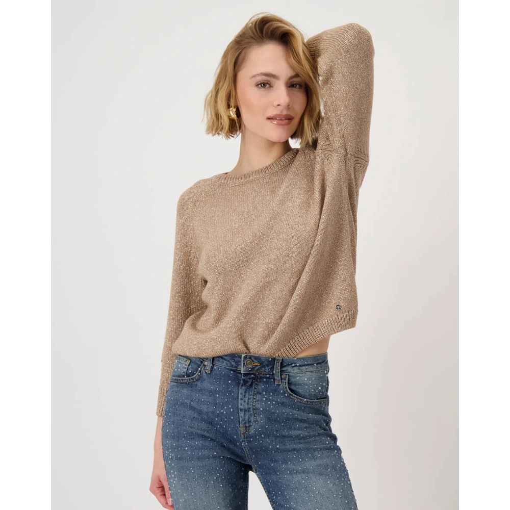 monari Stijlvolle Pullover Sweater Brown Dames