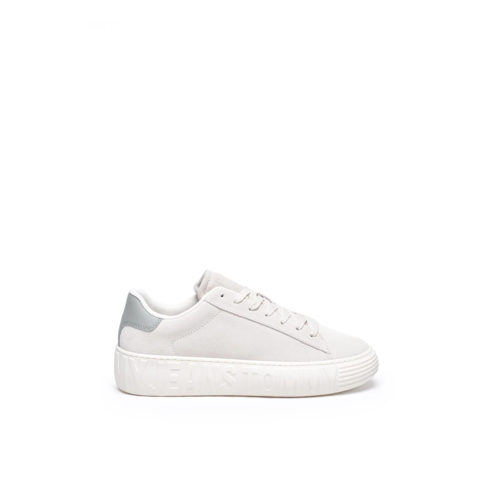 Tommy Jeans Suede Outsole Sneakers Heren Schoenen Wit