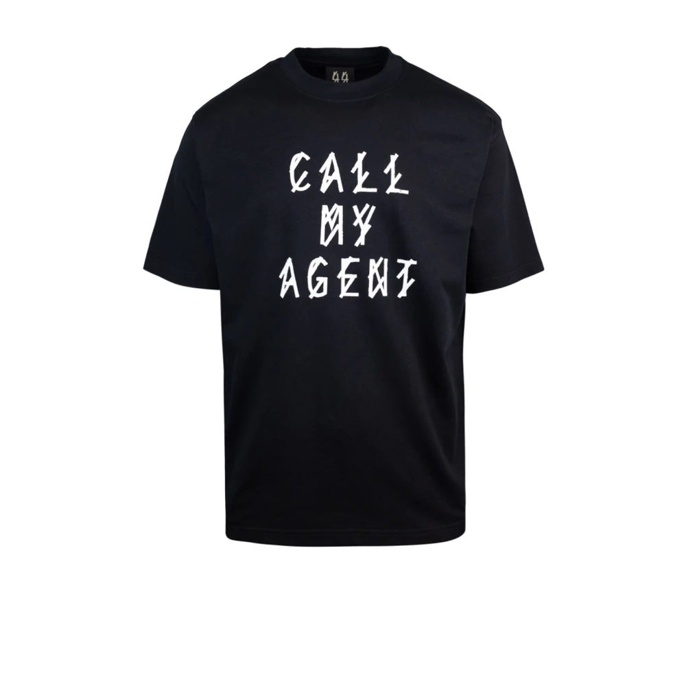 44 Label Group Stijlvolle Heren Katoenen T-Shirt Black Heren