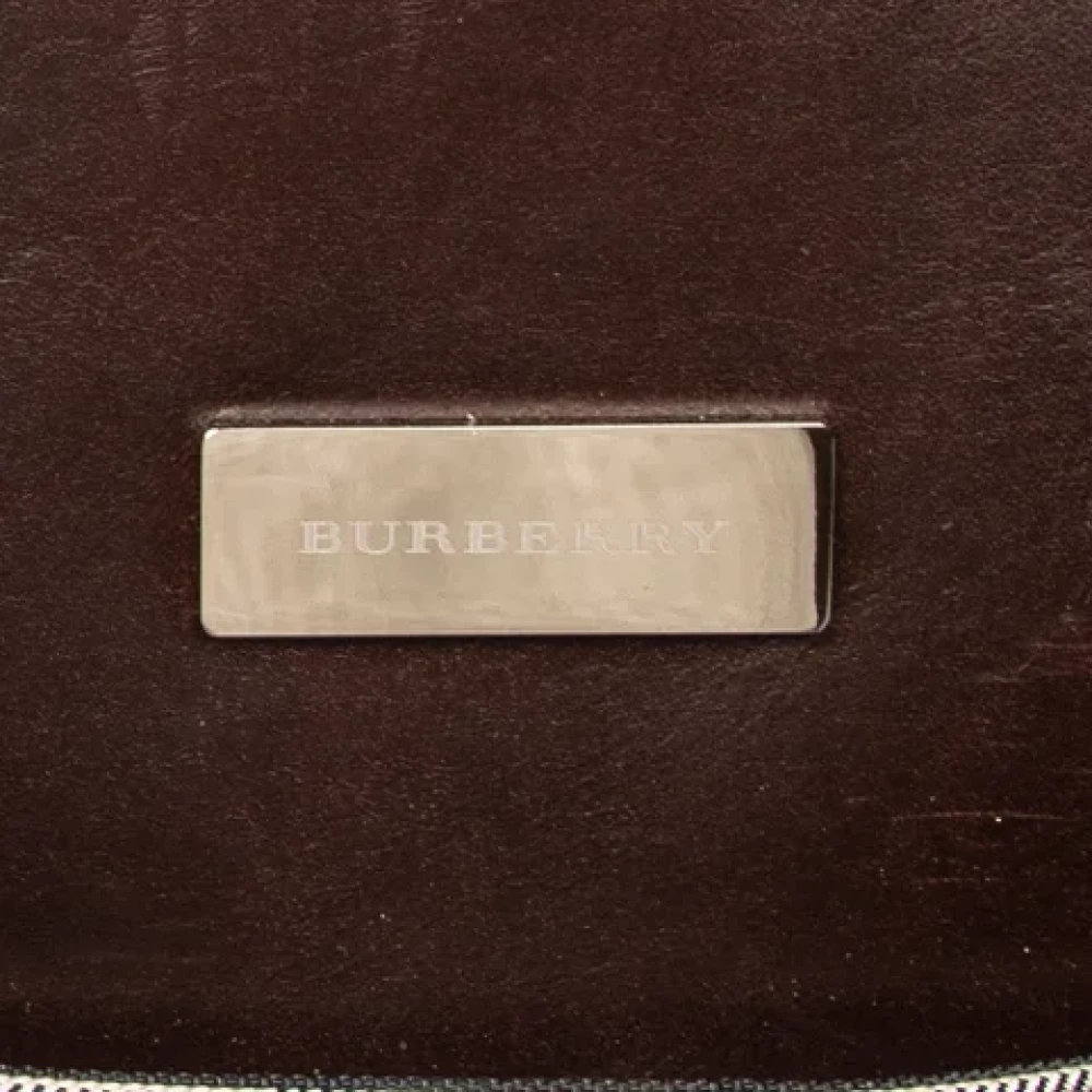 Burberry Vintage Pre-owned Canvas handbags Beige Heren