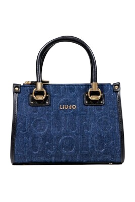 sac-satchel-a-effet-denim-avec-details-en-or
