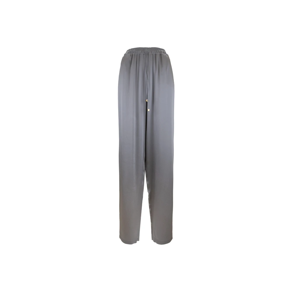 Elisabetta Franchi Elegante Dames Strik Taille Broek Gray Dames