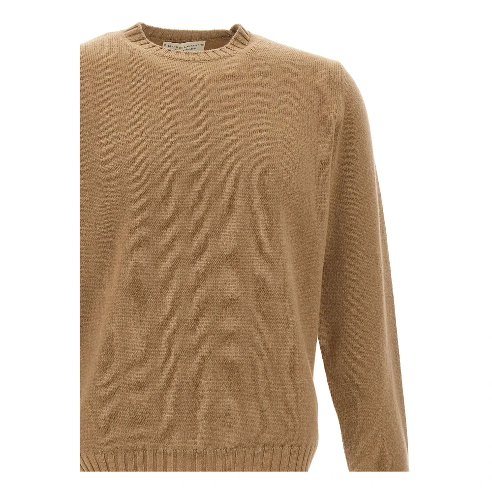 Filippo De Laurentiis Kasjmierwol Pullover Trui Beige Heren