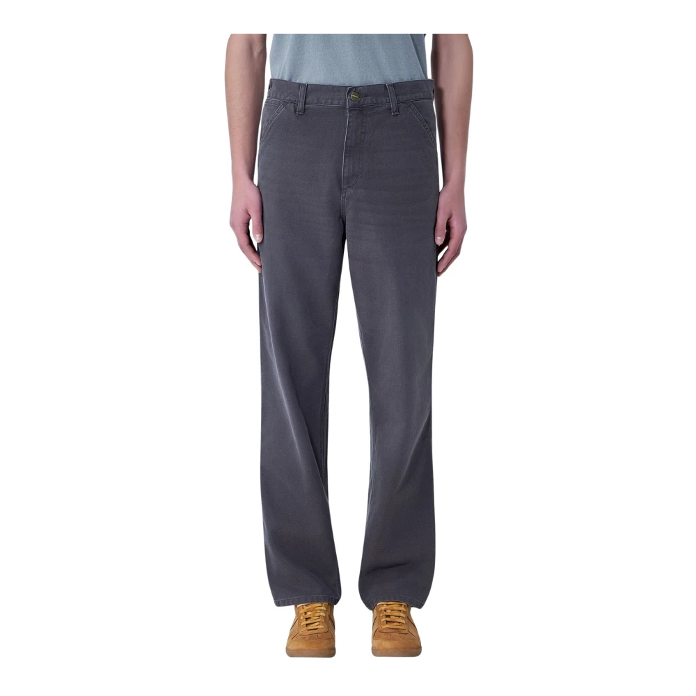 Carhartt Wip Men's Gray Single Knee Pant - Straight Fit Jeans - W34 - Jeans