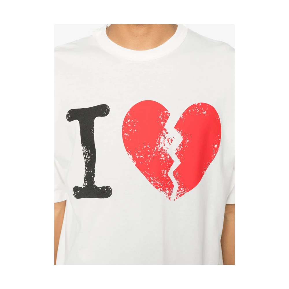 Magliano Wit Grafisch Print Crew Neck T-shirt White Heren